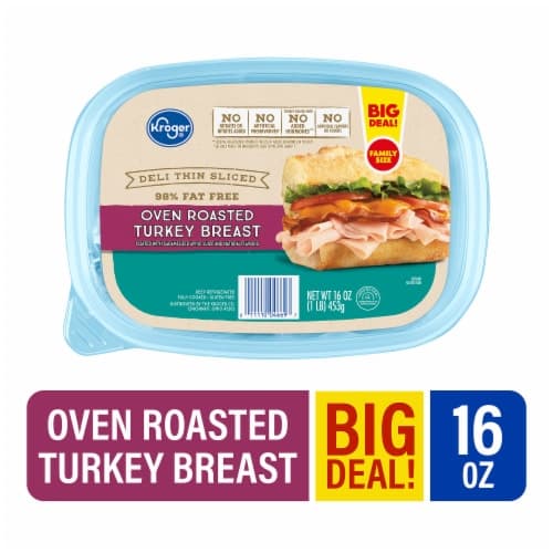 Kroger Turkey Breast Oven Roasted Deli Thin Sliced Big Deal!