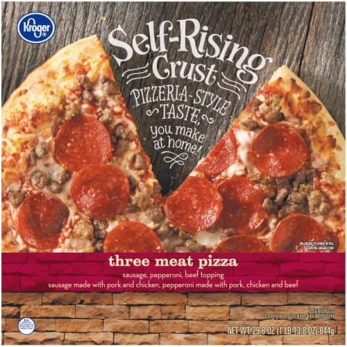 Kroger Self-Rising Crust Three Meat  Pizza