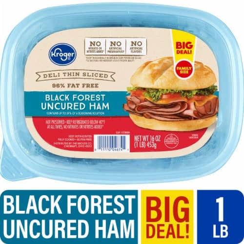 Kroger Black Forest Ham Uncured Deli Thin Sliced Big Deal!