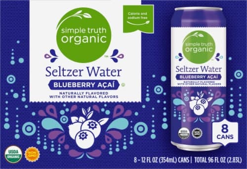 Simple Truth Organic Blueberry Acai Flavored Seltzer Water