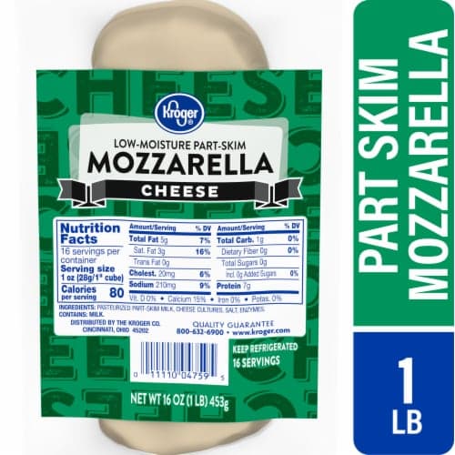 Kroger Mozzarella Chunk Cheese