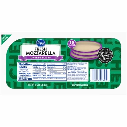 Kroger Fresh Mozzarella Sliced Cheese