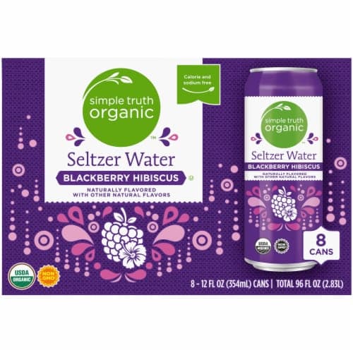 Simple Truth Organic Blackberry Hibiscus Flavored Seltzer Water