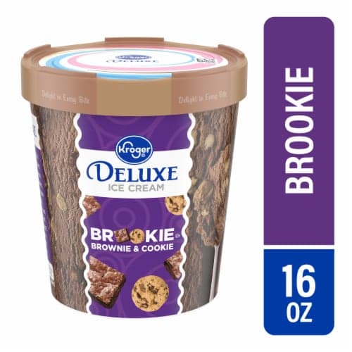 Kroger Deluxe Brookie Ice Cream