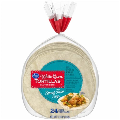 Kroger Street Taco Size White Corn Tortillas