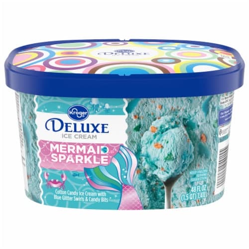 Kroger Deluxe Mermaid Sparkle Ice Cream Tub