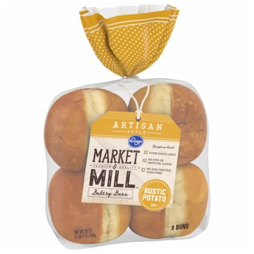 Kroger Market & Mill Artisan Style Rustic Potato Hamburger Buns