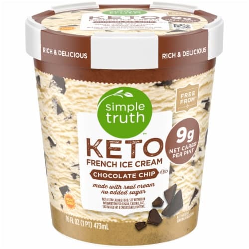 Simple Truth Keto Chocolate Chip Ice Cream