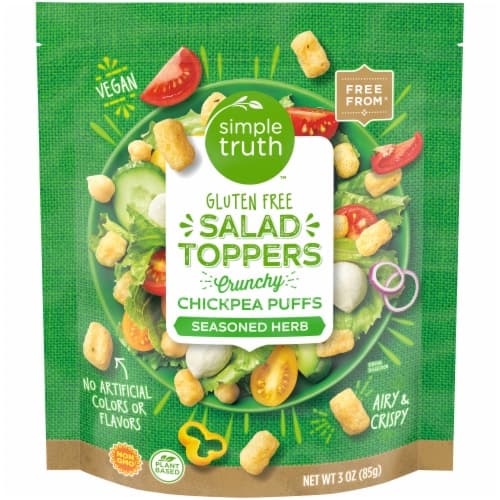 Simple Truth Gluten Free Salad Toppers Crunchy Chickpea Puffs Seasoned Herb