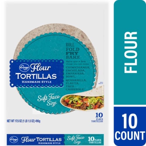 Kroger Soft Taco Size Flour Tortillas