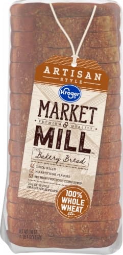 Kroger Market & Mill Artisan Style 100% Whole Wheat Bakery Bread