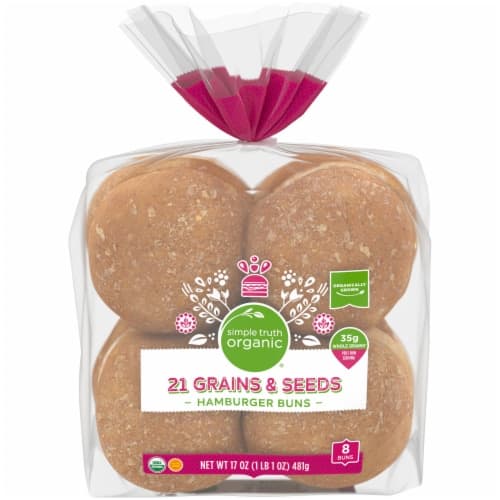 Simple Truth Organic 21 Grains & Seeds Hamburger Buns