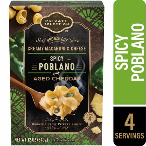 Private Selection Bronze Cut Spicy Poblano With Aged Cheddar Creamy Macaroni & Cheese