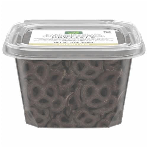 Dark Chocolate Flavored Covered Pretzels