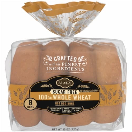 Private Selection Sugar Free 100% Whole Wheat Hot Dog Buns