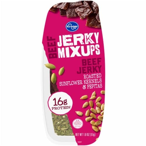 Kroger Mixups Beef Jerky Pepitas & Sunflower Kernels Snack