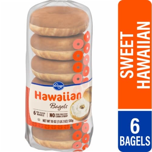 Kroger Hawaiian Pre-Sliced Bagels