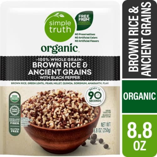 Simple Truth Organic 100% Whole Grain Brown Rice With Ancient Grains Black Pepper