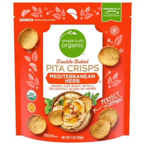 Simple Truth Organic Mediterranean Herb Double Baked Pita Crisps