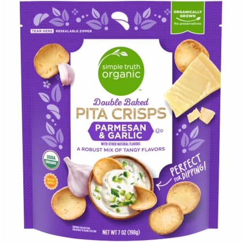 Simple Truth Organic Parmesan & Garlic Double Baked Pita Crisps