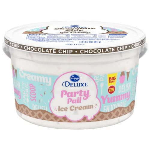 Kroger Deluxe Big Deal! Chocolate Chip Ice Cream Tub