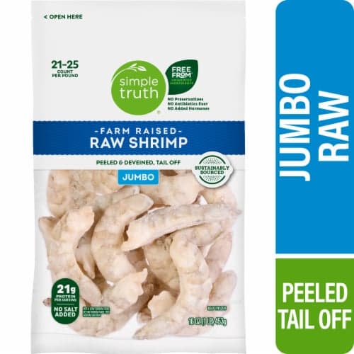 Simple Truth Jumbo Size Peeled & Deveined Tail-Off Raw Shrimp