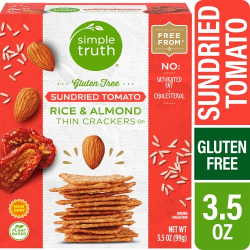 Simple Truth Sundried Tomato Rice & Almond Thin Crackers
