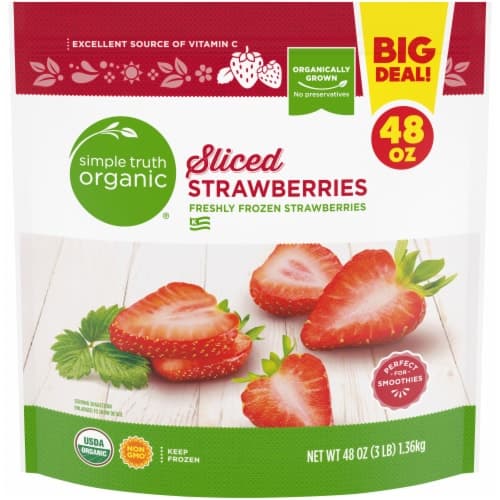 Simple Truth Organic Freshly  Sliced Strawberries Big Deal!
