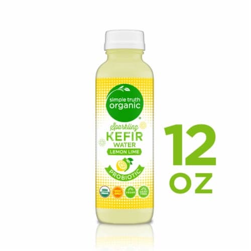 Simple Truth Organic Sparkling Probiotic Lemon Lime Kefir Water Drink