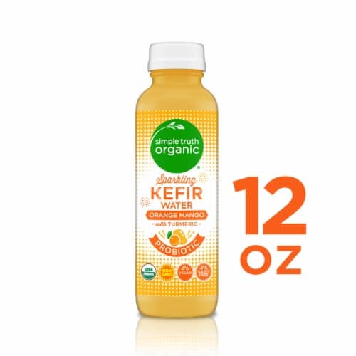 Simple Truth Organic Sparkling Probiotic Orange Mango Kefir Water Drink