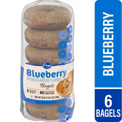 Kroger Blueberry Pre-Sliced Bagels