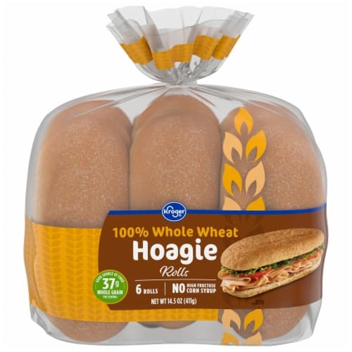 Kroger 100% Whole Wheat Hoagie Rolls