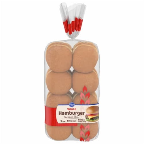 Kroger Enriched White Hamburger Buns