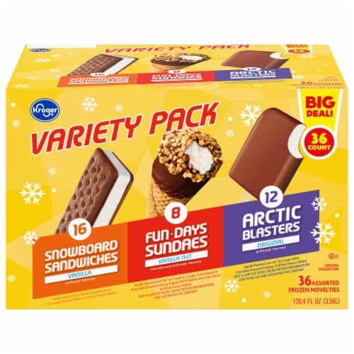 Kroger Assorted Variety Pack  Dessert Bars & Sandwiches & Cones