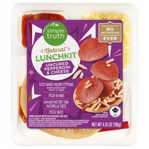 Simple Truth Uncured Pepperoni & Cheese Pizza Lunch Kit