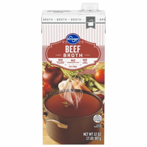 Kroger Fat Free Beef Broth