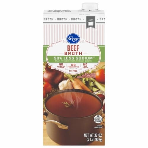 Kroger Fat Free Reduced Sodium Beef Broth