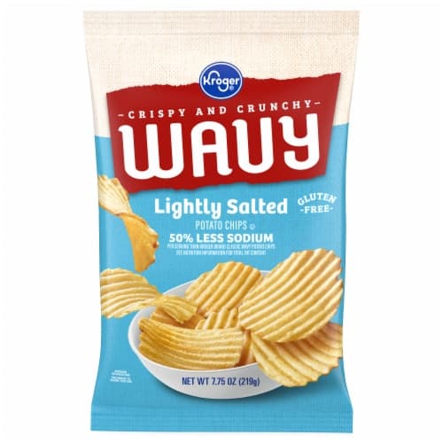 Kroger Lightly Salted Wavy Potato Chips