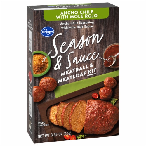 Kroger Season & Sauce Ancho Chile With Rojo Mole Meatball & Meatloaf Kit