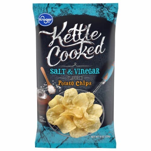 Kroger Kettle Cooked Salt & Vinegar Flavored Potato Chips