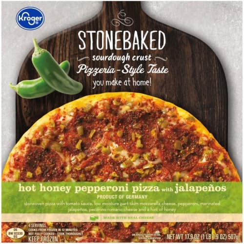 Kroger Hot Honey Pepperoni With Jalapenos Sourdough Crust  Pizza