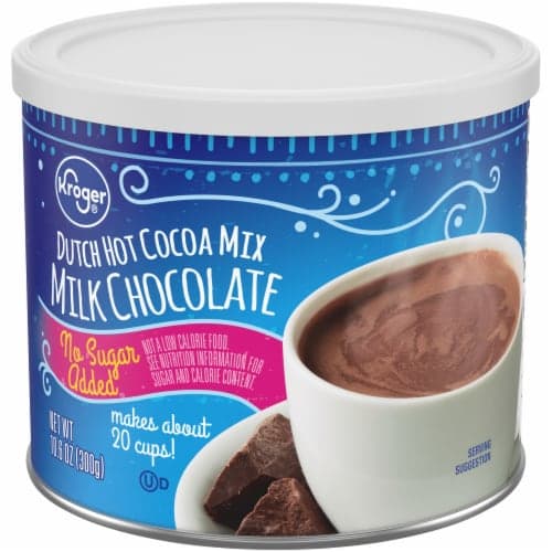 Kroger No Sugar Added Milk Chocolate Dutch Hot Cocoa Mix
