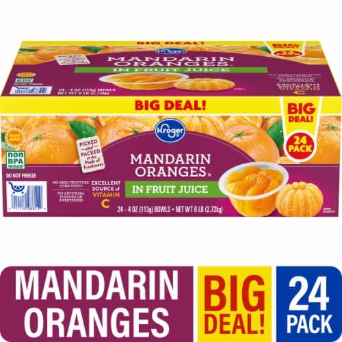 Kroger Mandarin Oranges In 100% Juice Fruit