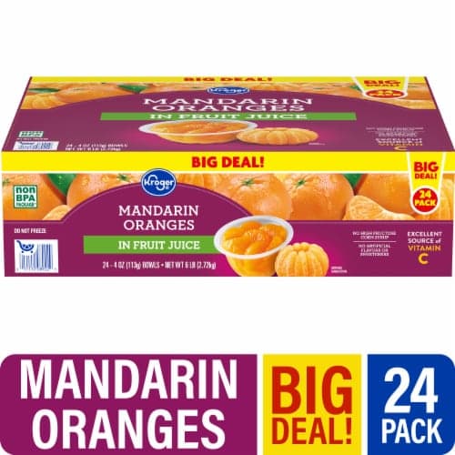 Kroger Mandarin Orange Cups In 100% Juice Big Deal!