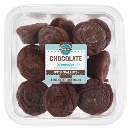 Bakery Fresh Goodness Chocolate Brownies With Walnuts