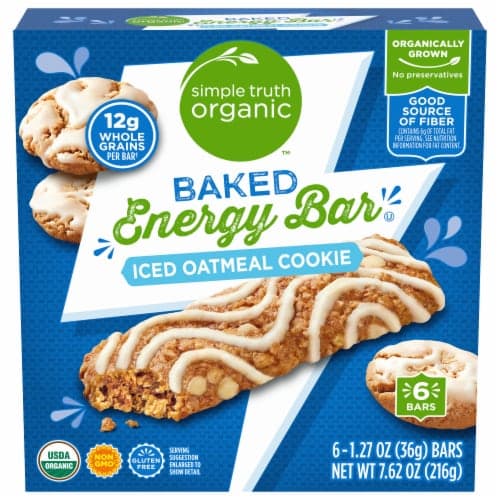 Simple Truth Organic Iced Oatmeal Cookie Baked Energy Bar
