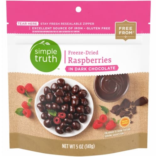Simple Truth Freeze-Dried Raspberries In Dark Chocolate