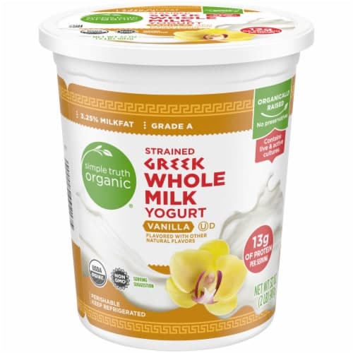 Simple Truth Organic Strained Greek Whole Milk Vanilla Yogurt