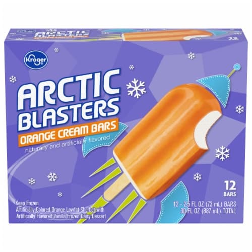 Kroger Arctic Blasters Orange Cream  Dairy Dessert Bars