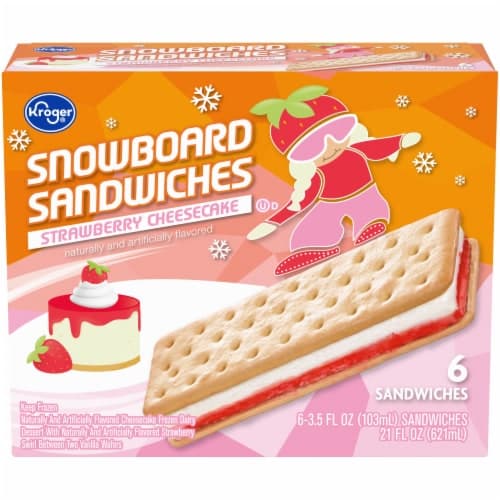 Kroger Strawberry Cheesecake Snowboard Sandwich